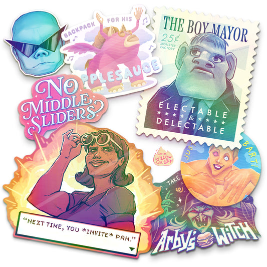 OOPS All Shiny Monster Factory Stickers