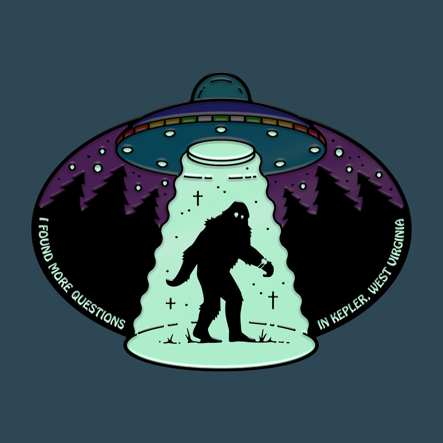 Questions in Kepler Pin (Glow-in-the-Dark)
