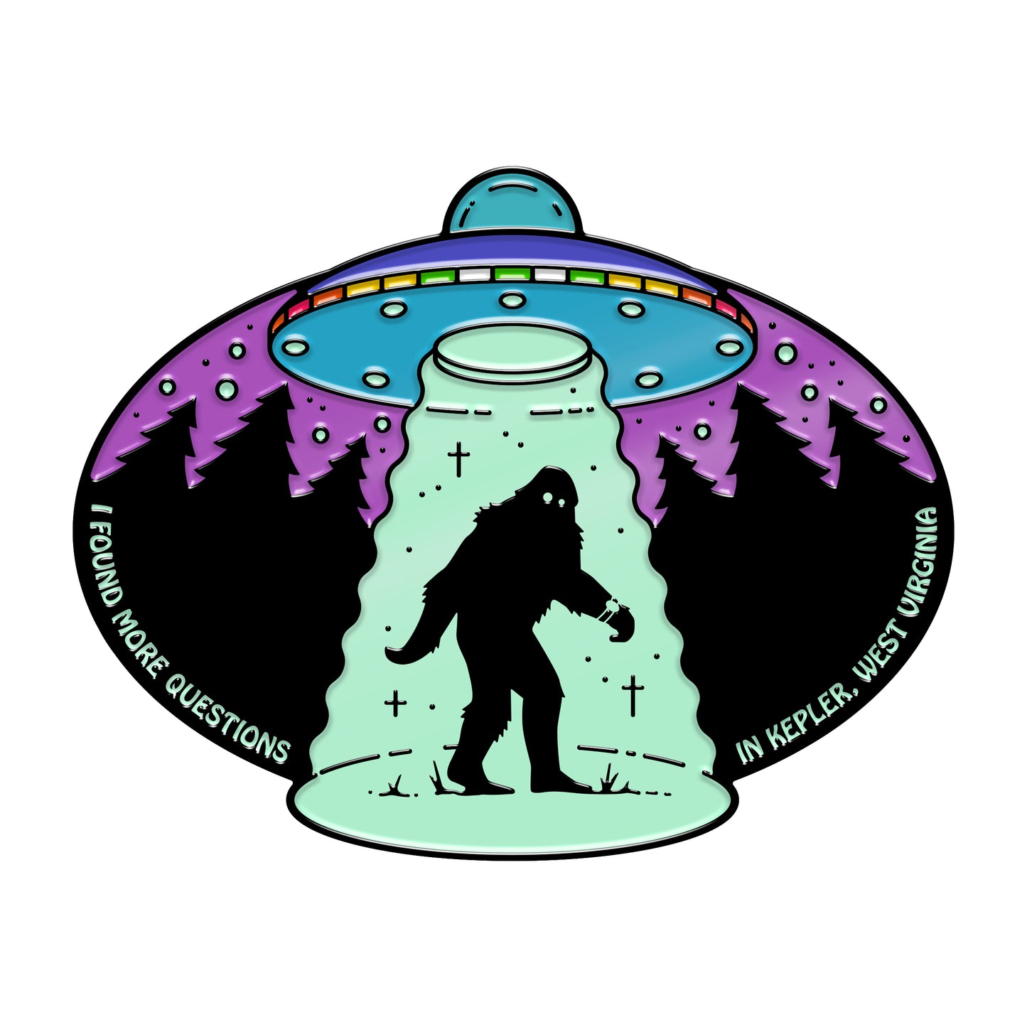 Questions in Kepler Pin (Glow-in-the-Dark)