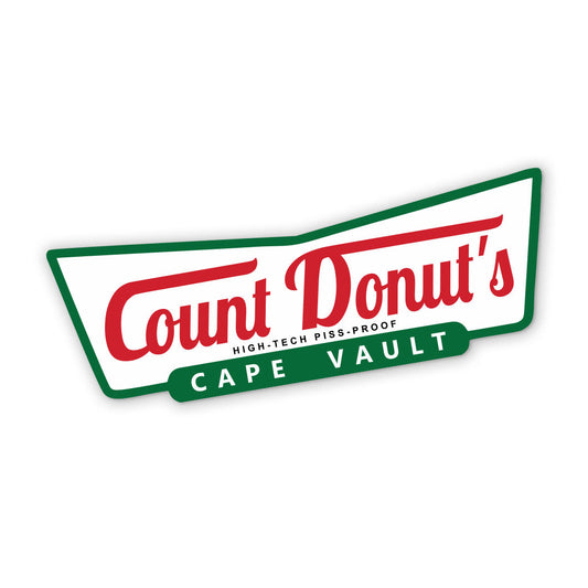 Count Donut Cape Vault Sticker