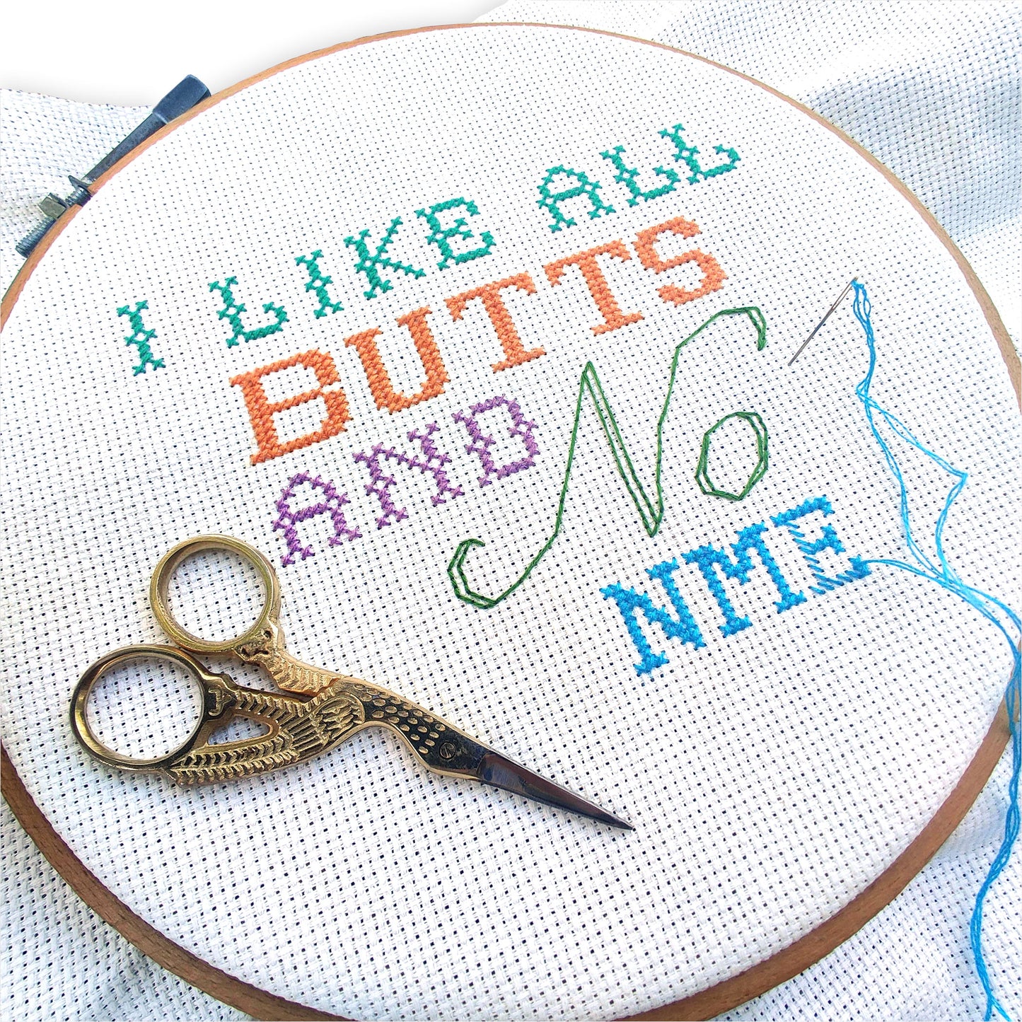 All Butts, No Government Cross Stitch Pattern