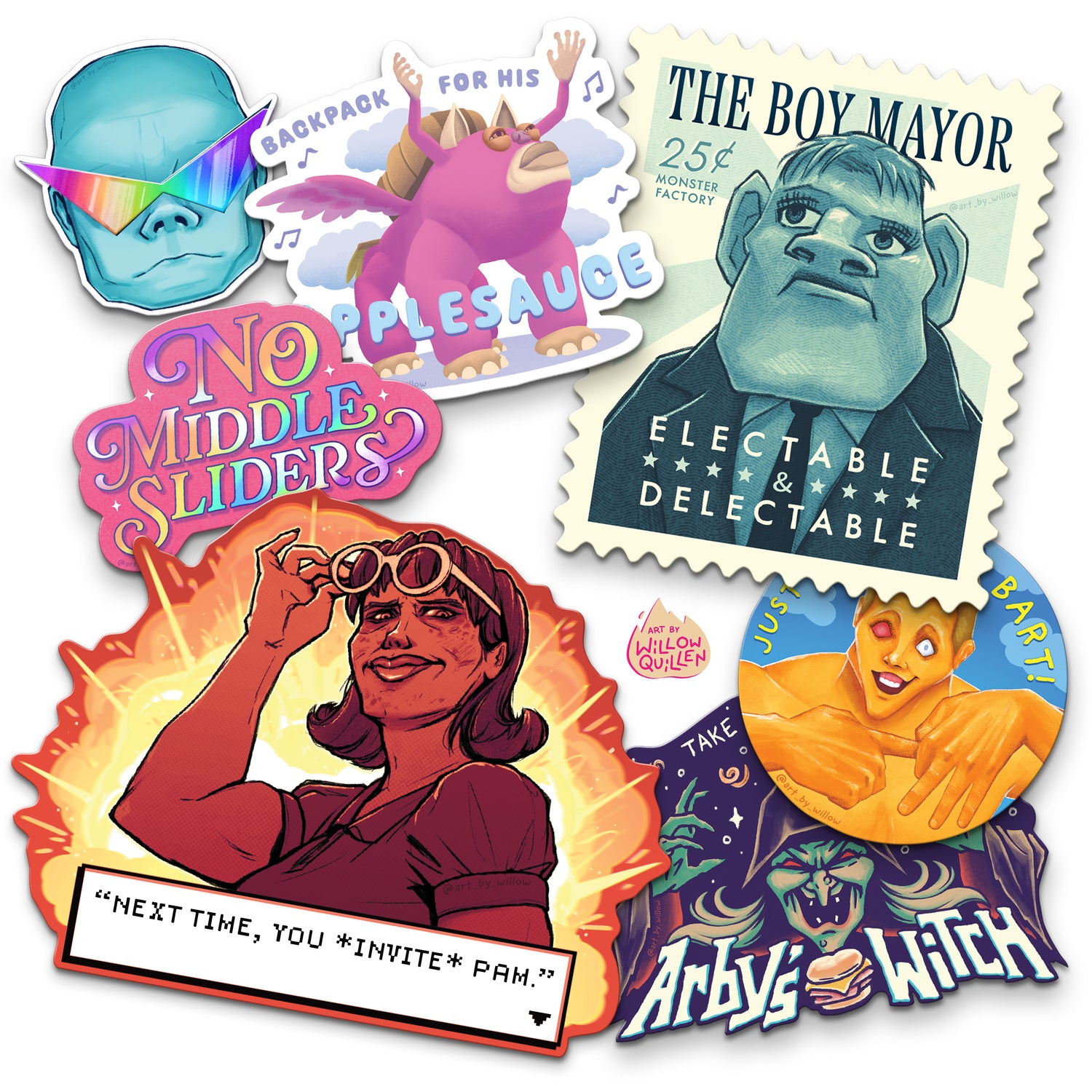 Monster Factory Stickers – McElroy Merch Squad