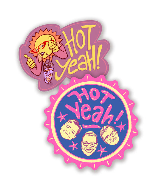 Hot Yeah Stickers